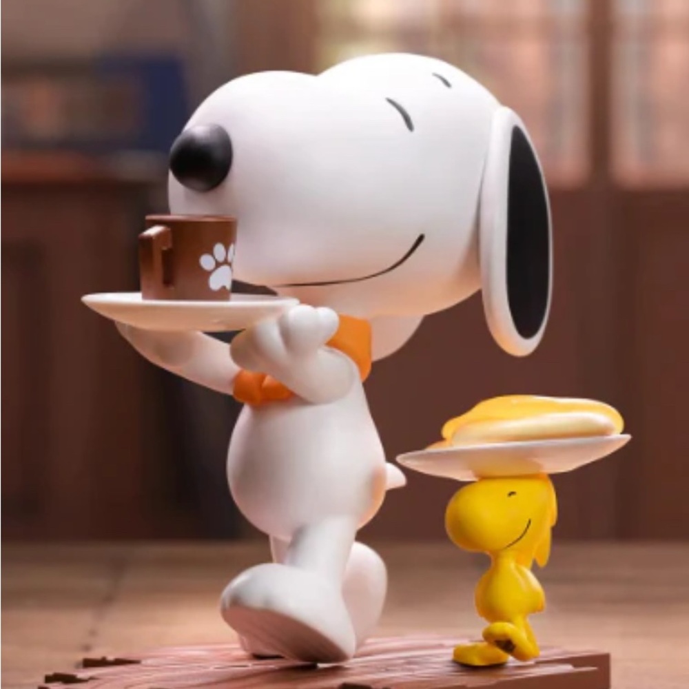 COFFEE & PANCAKE Snoopy & Woodstock Figure -The Best Friends Series